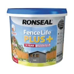 Ronseal Fence Life Plus Slate - 9L 3 Ronseal Fence Life Plus Slate - 9L -Keter Store 12826702 1844942086764886