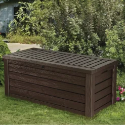 Keter Westwood Outdoor Garden Storage Box 570L - Brown -Keter Store 12828828 6994858568444073