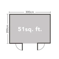 Harwood 3.0m X 2.0m Log Cabin 24kg Felt No Underlay -Keter Store 12832751 4264833199990140