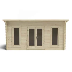 Forest Elmley 5.0m X 3.0m Log Cabin Double Glazed 24kg Polyester Felt, No Underlay -Keter Store 12832780 9134833197718066