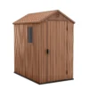 Keter Darwin 6 X 4ft Outdoor Garden Apex Storage Shed - Brown