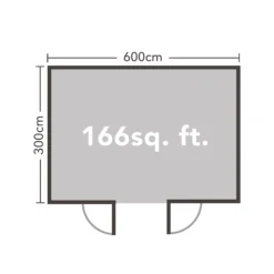 Forest Arley 6m X 3m Cabin Double Glazed 34kg Polyester Felt, Plus Underlay - Installation Included 6 Forest Arley 6m X 3m Cabin Double Glazed 34kg Polyester Felt, Plus Underlay - Installation Included -Keter Store 12833135 1784845841795176