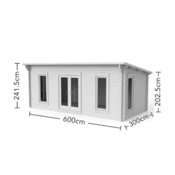 Forest Arley 6m X 3m Cabin Double Glazed 34kg Polyester Felt, Plus Underlay - Installation Included 5 Forest Arley 6m X 3m Cabin Double Glazed 34kg Polyester Felt, Plus Underlay - Installation Included -Keter Store 12833135 2004845841768917