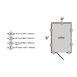 Forest 6 X 4ft Overlap Pressure Treated Apex Shed- 4 Window 9 Forest 6 X 4ft Overlap Pressure Treated Apex Shed- 4 Window -Keter Store 12833289 1884833201700323