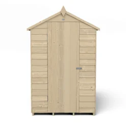 Forest 6 X 4ft Overlap Pressure Treated Apex Shed- 4 Window 2 Forest 6 X 4ft Overlap Pressure Treated Apex Shed- 4 Window -Keter Store 12833289 4584833201819756