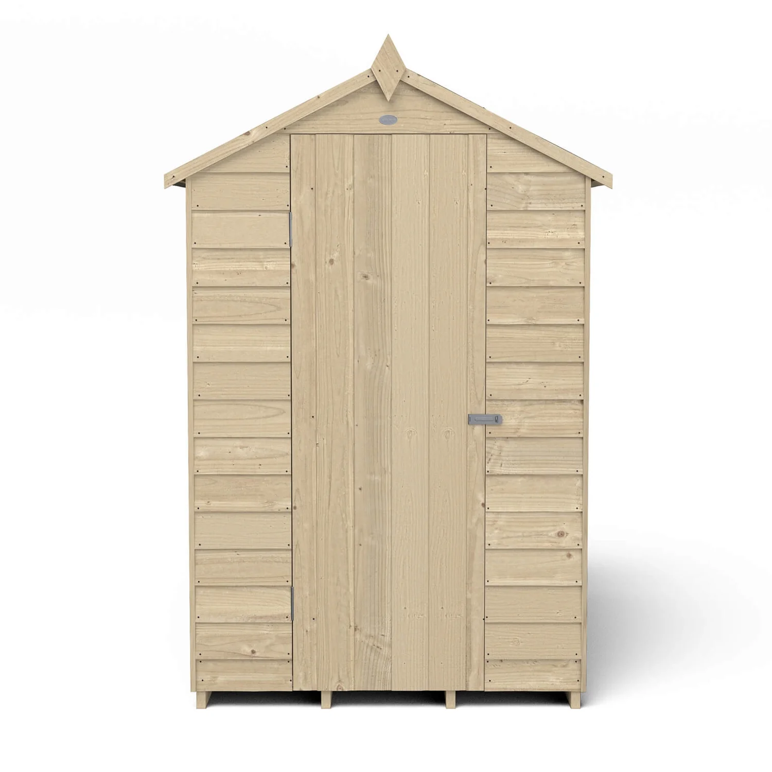 Forest 6 x 4ft Overlap Pressure Treated Apex Shed- 4 Window Forest 6 X 4ft Overlap Pressure Treated Apex Shed- 4 Window -Keter Store 12833289 4584833201819756