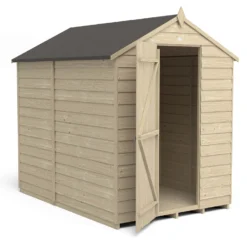 Forest 7 X 5ft Overlap Pressure Treated 7x5 Apex Shed - No Window -Keter Store 12833292 1374833195352941
