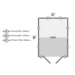 Forest 8 X 6ft Overlap Pressure Treated Apex Shed - Double Door No Windows - Incl. Installation 7 Forest 8 X 6ft Overlap Pressure Treated Apex Shed - Double Door No Windows - Incl. Installation -Keter Store 12833315 2134833202041453