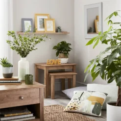 Plant In Two Tone Basket - White & Natural -Keter Store 12833704 5324833191886180