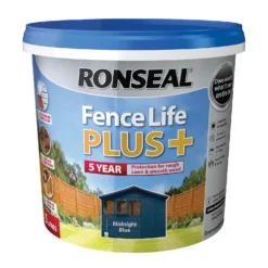 Ronseal Fence Life Plus Paint Midnight Blue - 5L -Keter Store 12833724 3694942087086534