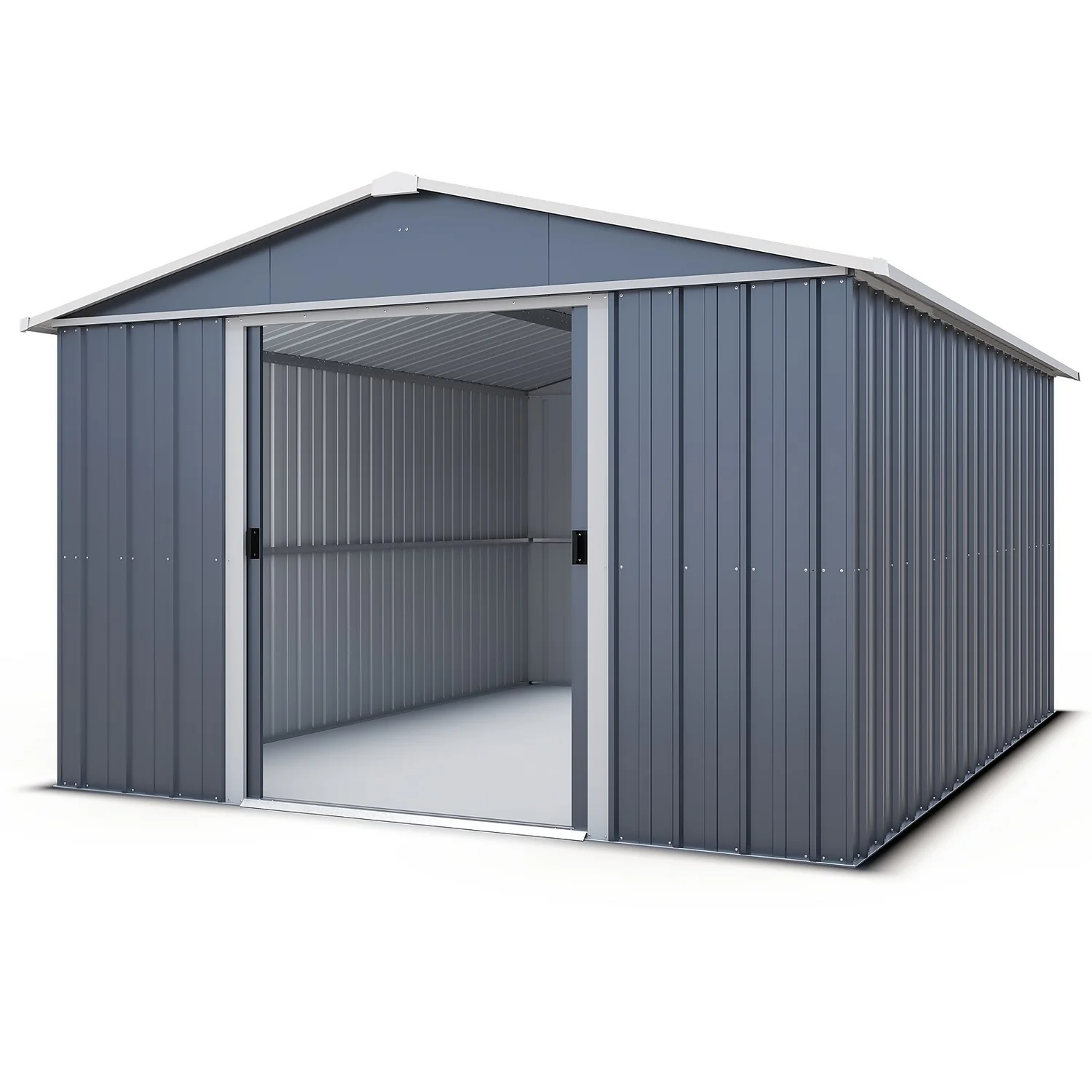 Yardmaster 10x8ft Metal Apex Shed Yardmaster 10x8ft Metal Apex Shed -Keter Store 12834201 1105040005989317