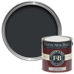Farrow & Ball Estate Eggshell Pitch Black - 2.5L