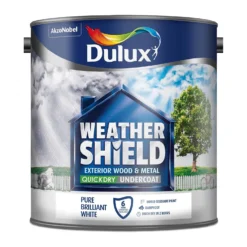 Dulux Weathershield Exterior Quick Dry Undercoat Pure Brilliant White - 2.5L -Keter Store 12841493 1764832959843512