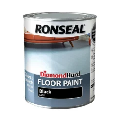 Ronseal Diamond Hard Black - Floor Paint - 750ml