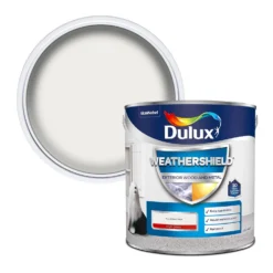 Dulux Weathershield Exterior Gloss Paint Pure Brilliant White - 2.5L