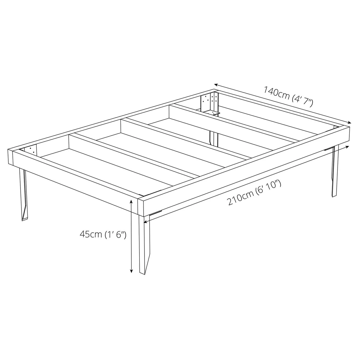 Mercia 7x5ft Pressure Treated Wooden Shed Base Mercia 7x5ft Pressure Treated Wooden Shed Base -Keter Store 12842307 2064833226999758