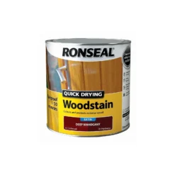 Ronseal Quick Drying Woodstain Deep Mahogany Satin - 2.5L 5 Ronseal Quick Drying Woodstain Deep Mahogany Satin - 2.5L -Keter Store 12845234 9934949525523438