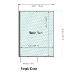 Country Living Southwell 8 X 4ft Premium Lean Too Greenhouse Painted + Installation - Aurora Green -Keter Store 12876030 9025004010914840