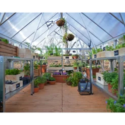 Palram Canopia Hybrid 6 X 14ft Silver Greenhouse -Keter Store 12877514 3624853167417365