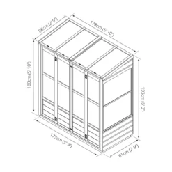 Country Living Durlston 6 X 3ft Traditional Tall Wall Greenhouse Painted + Installation - Thorpe Towers 5 Country Living Durlston 6 X 3ft Traditional Tall Wall Greenhouse Painted + Installation - Thorpe Towers -Keter Store 12881655 1654843878365241