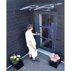 None Cambridge 1200X700 Silver Door Canopy -Keter Store 12882255 2994843527512079