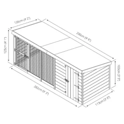 Mercia 10 X 4 Dog Kennel & Run -Keter Store 12883214 4784849535215233