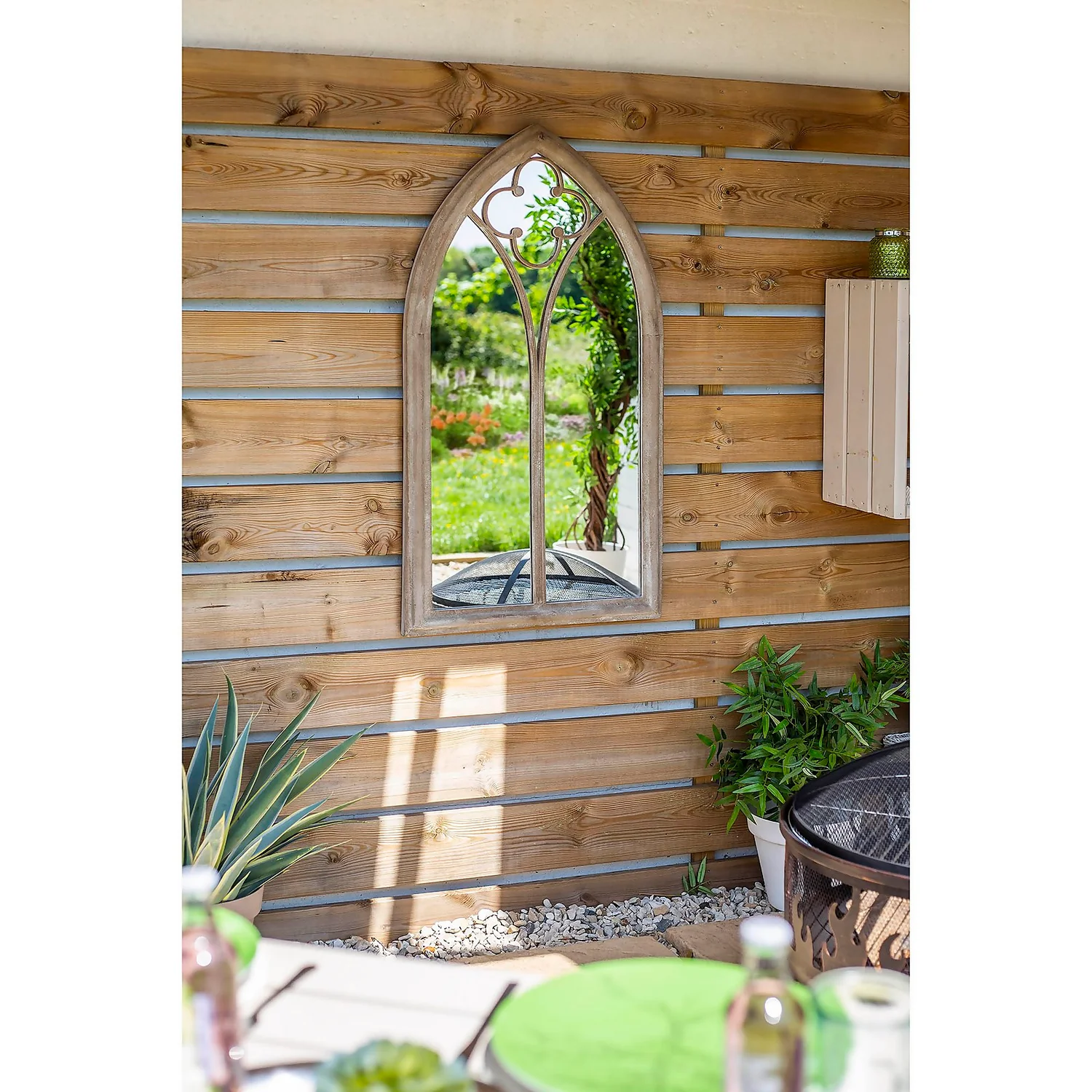 Church Window Outdoor Garden Mirror - 105cm Church Window Outdoor Garden Mirror - 105cm -Keter Store 12883608 1564875470381190