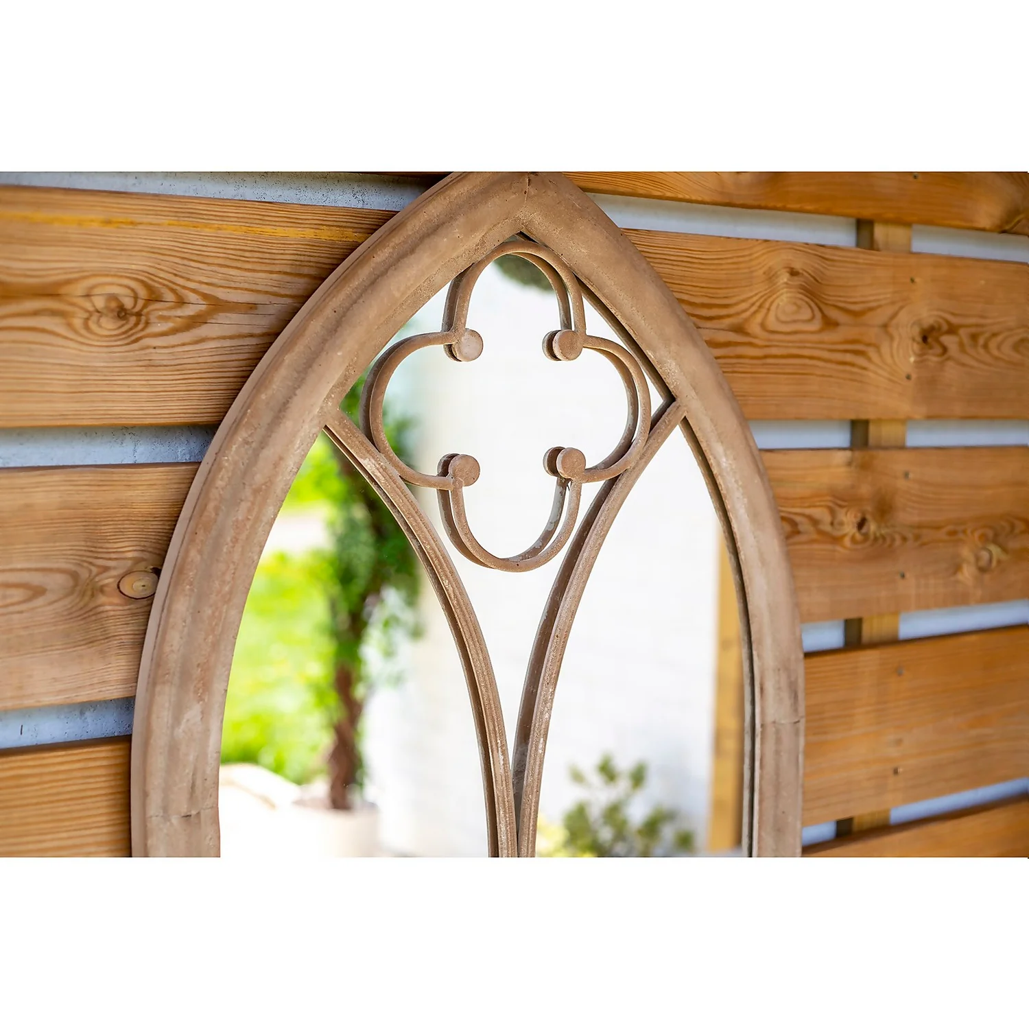 Church Window Outdoor Garden Mirror - 105cm Church Window Outdoor Garden Mirror - 105cm -Keter Store 12883608 1604875470356011