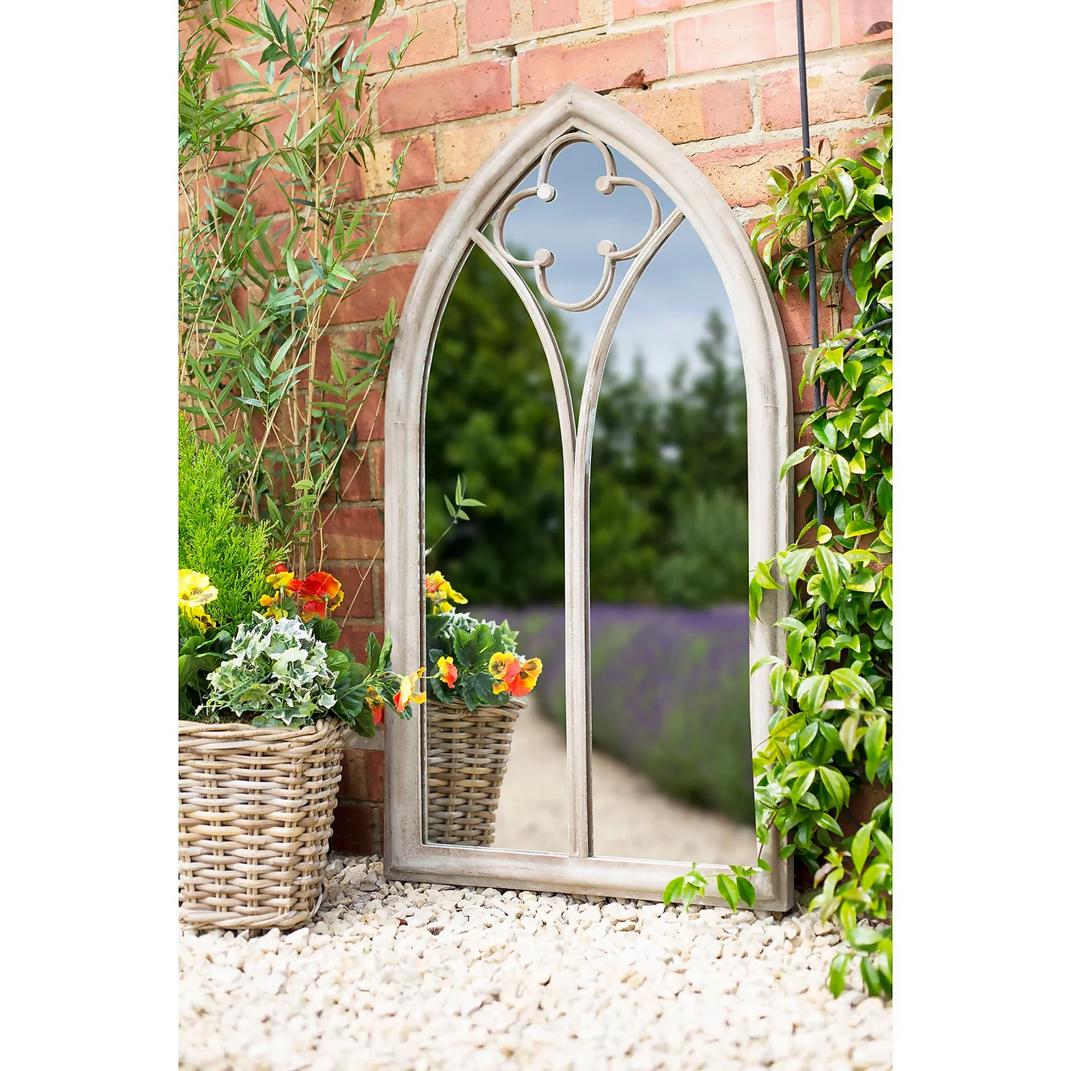 Church Window Outdoor Garden Mirror - 105cm Church Window Outdoor Garden Mirror - 105cm -Keter Store 12883608 6864875470329932