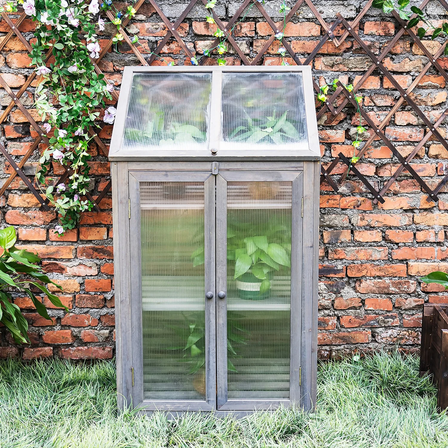 Wooden Greenhouse Wooden Greenhouse -Keter Store 12884842 1745013038582991