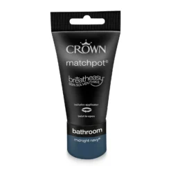 Crown Easyclean Bathroom Paint Midnight Navy - 40ml -Keter Store 12886554 1994853989651176