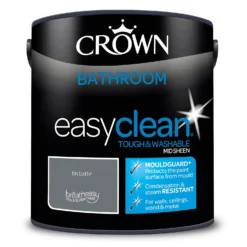 Crown Easyclean® Mouldguard+ Bathroom Mid Sheen Washable Multi Surface Paint Tin Bath® - 2.5 L -Keter Store 12886944 3884853416222293