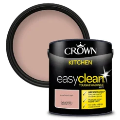 Crown Easyclean®Greaseguard+ Kitchen Matt Washable Multi Surface Paint Powdered Clay® - 2.5L