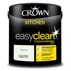 Crown Easyclean®Greaseguard+ Kitchen Matt Washable Multi Surface Paint Milk Bottle® - 2.5L -Keter Store 12886967 9834853416512996