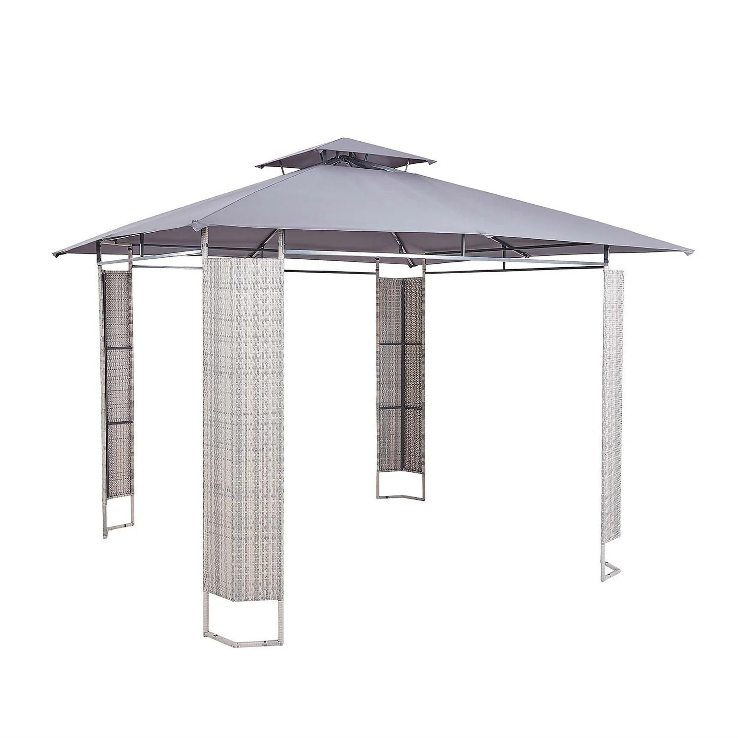 Florence Gazebo with Rattan Panels Florence Gazebo With Rattan Panels -Keter Store 12887045 4034843668923586