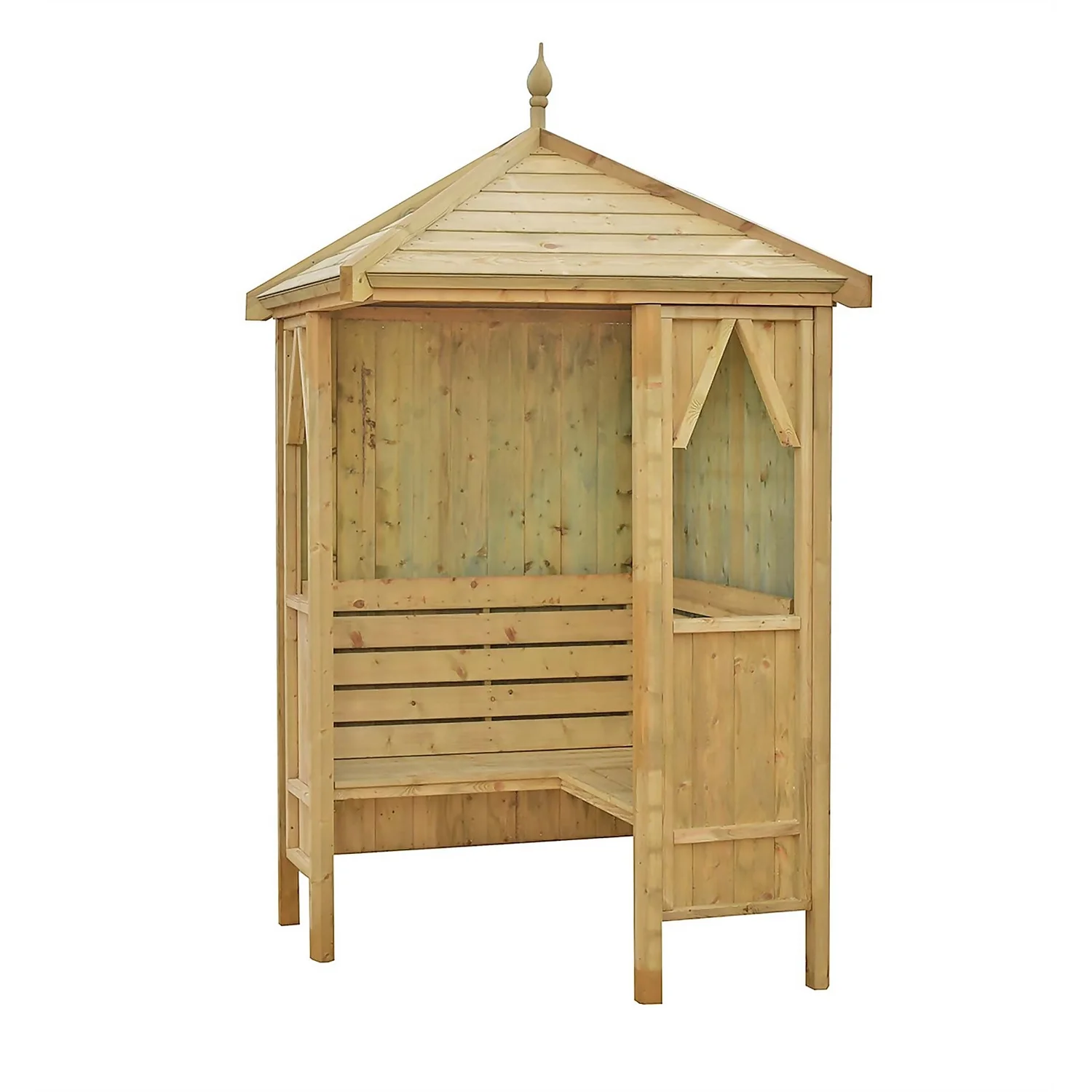 Shire Honeysuckle Corner Arbour - 4x4ft Shire Honeysuckle Corner Arbour - 4x4ft -Keter Store 12887170 7204856509628214