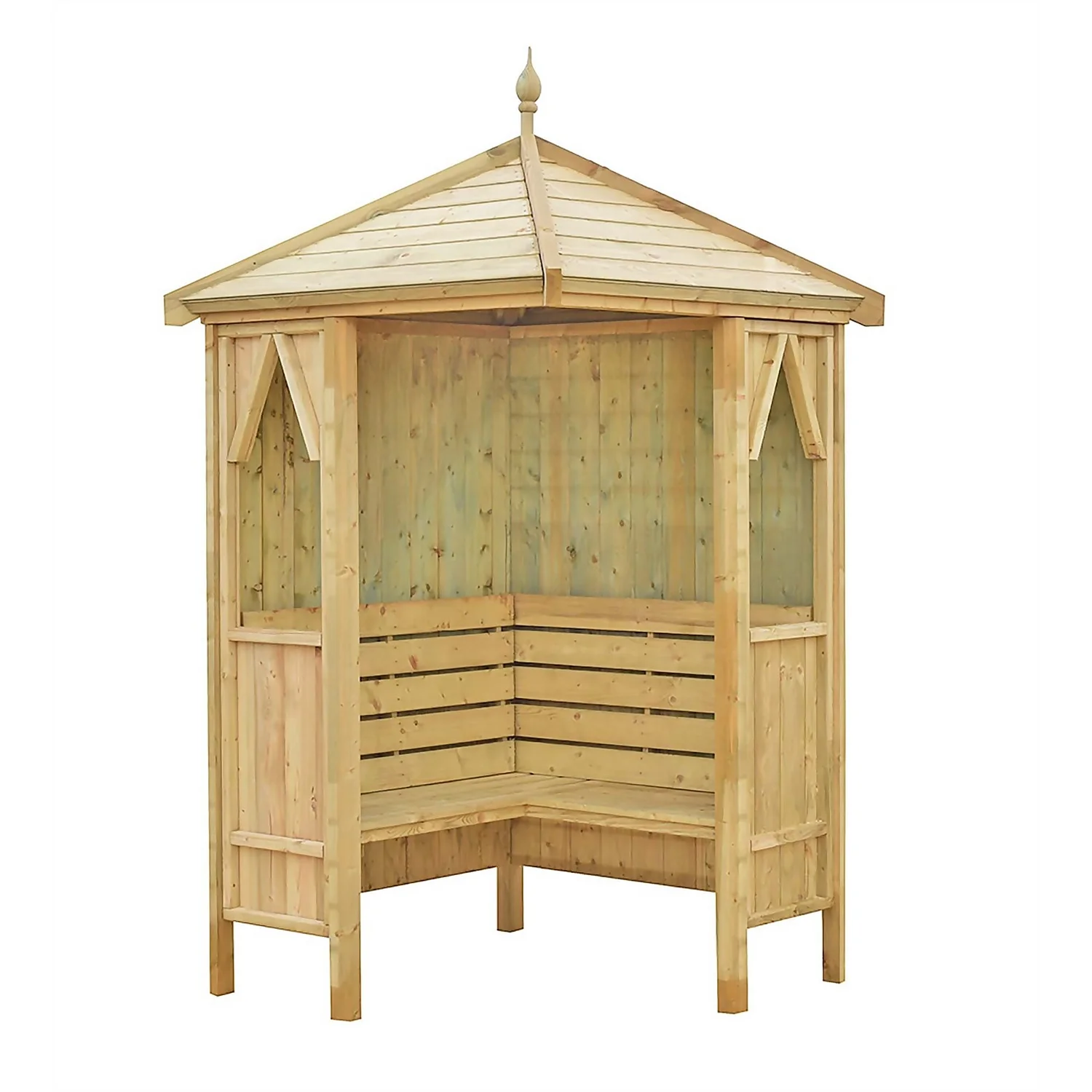 Shire Honeysuckle Corner Arbour - 4x4ft Shire Honeysuckle Corner Arbour - 4x4ft -Keter Store 12887170 7644856509598583