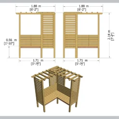Shire Clematis Arbour - 6x6ft -Keter Store 12887182 8334849862268618
