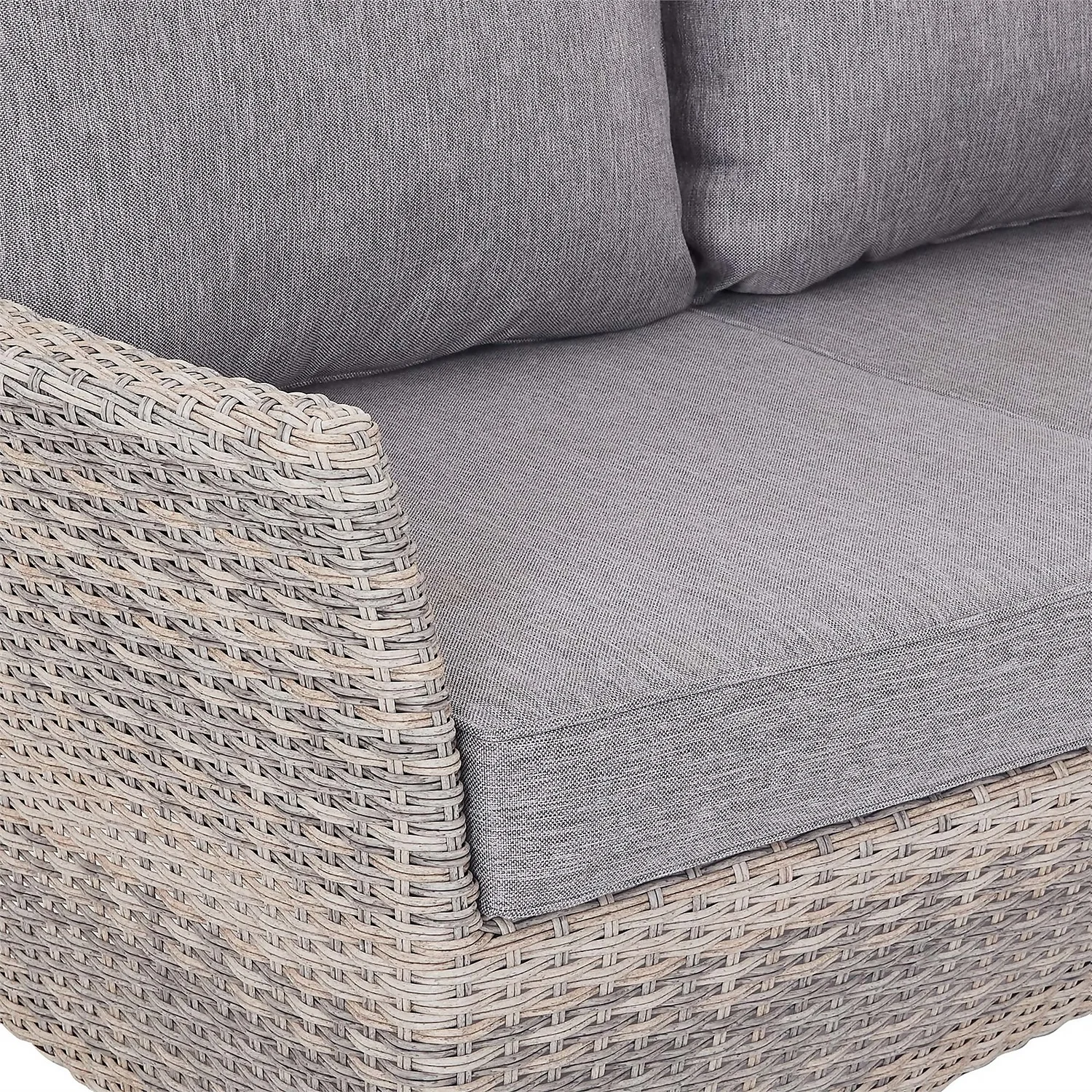 Florence 4 Seater Grey Rattan Garden Sofa Set Florence 4 Seater Grey Rattan Garden Sofa Set -Keter Store 12887803 8364843689671637