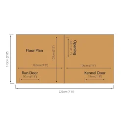 Mercia 8 X 4 Dog Kennel & Run -Keter Store 12888138 1234843831092825