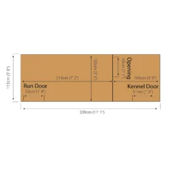 Mercia 12 X 4 Dog Kennel & Run (Installed) 8 Mercia 12 X 4 Dog Kennel & Run (Installed) -Keter Store 12888280 2054843290552060