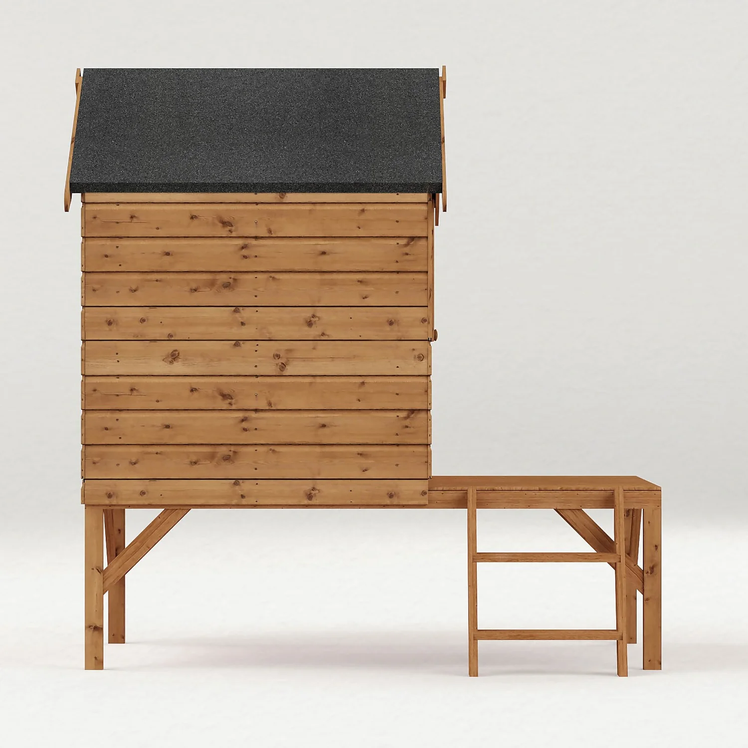 Mercia 4 x 7ft Snug Wooden Playhouse With Tower Mercia 4 X 7ft Snug Wooden Playhouse With Tower -Keter Store 12888282 1264874979631878