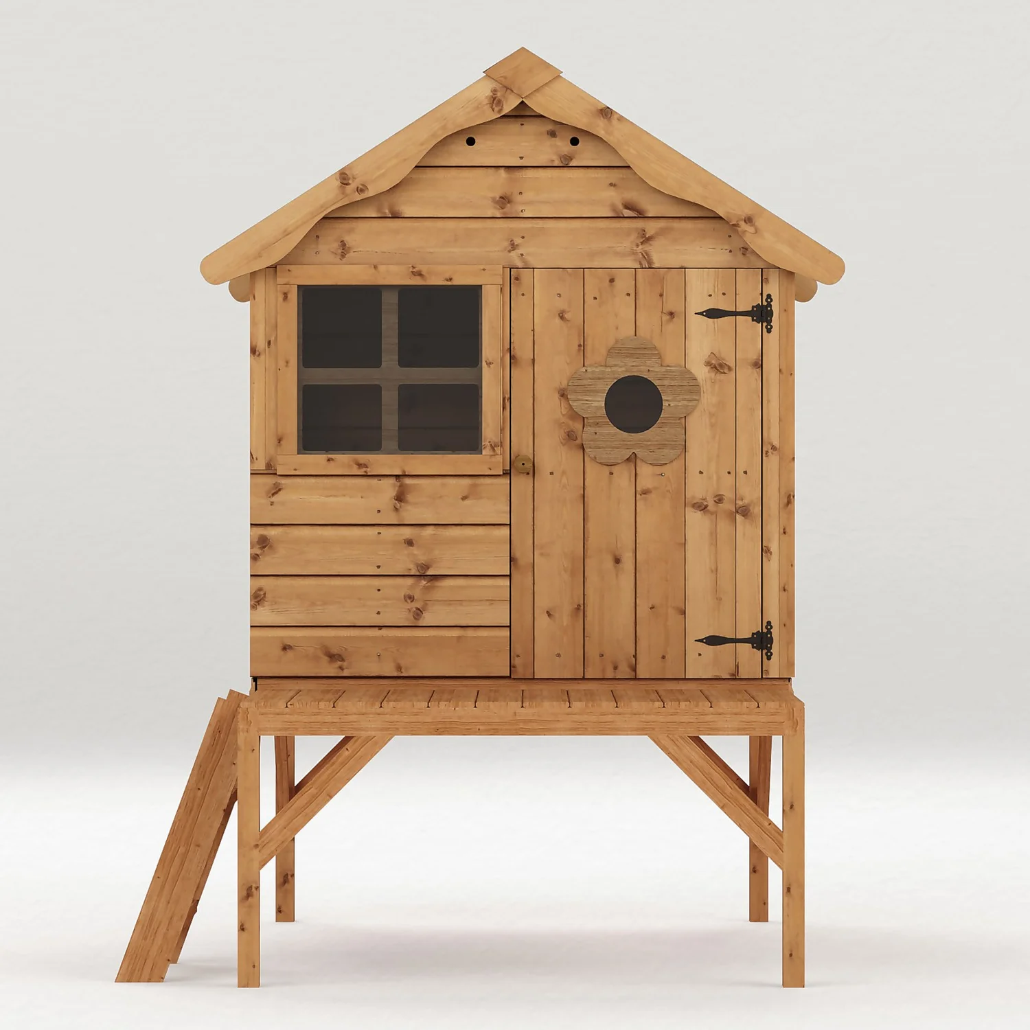 Mercia 4 x 7ft Snug Wooden Playhouse With Tower Mercia 4 X 7ft Snug Wooden Playhouse With Tower -Keter Store 12888282 1484874979598467