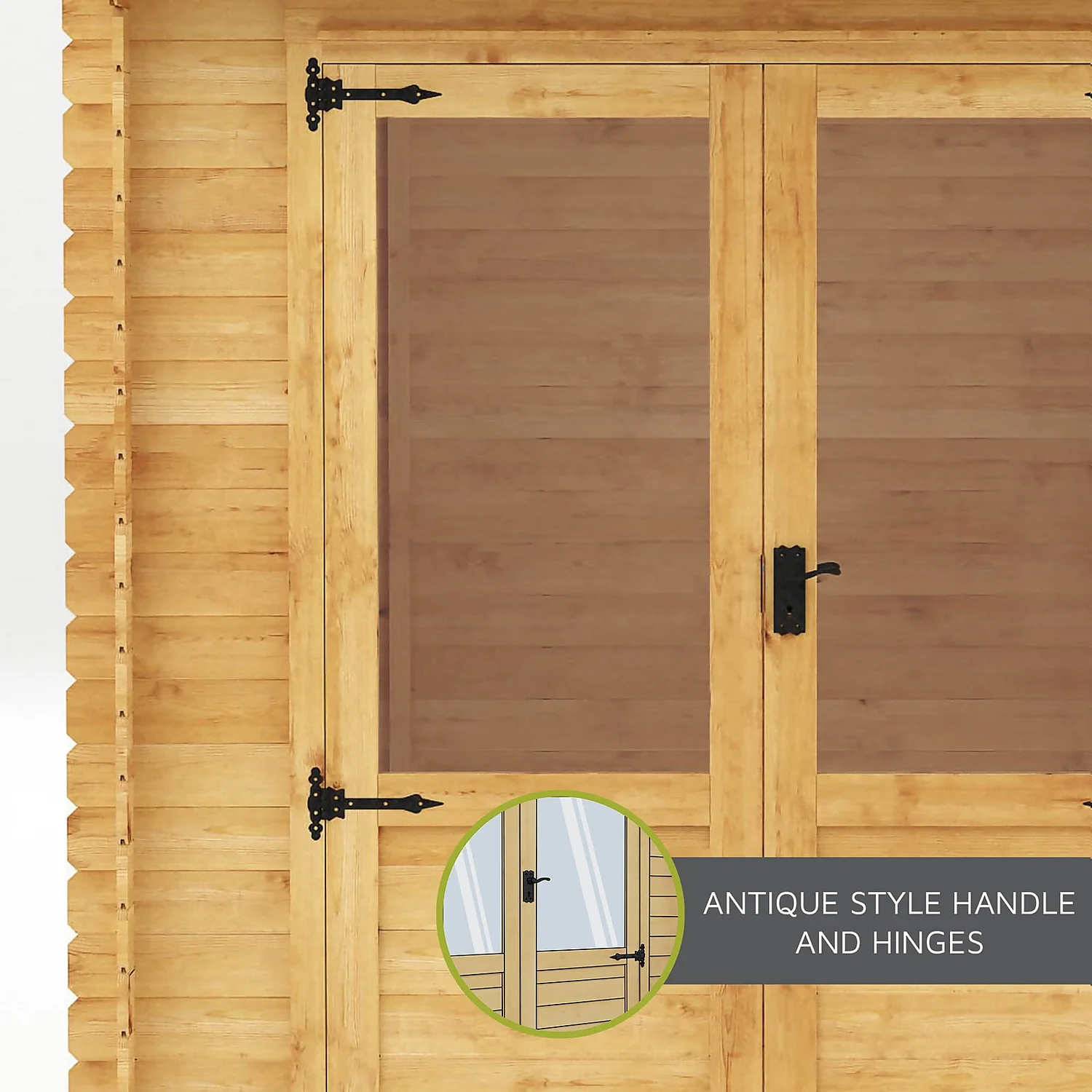 Mercia 2.4 x 2.4m 19mm Log Cabin Mercia 2.4 X 2.4m 19mm Log Cabin -Keter Store 12888471 2035023718348196