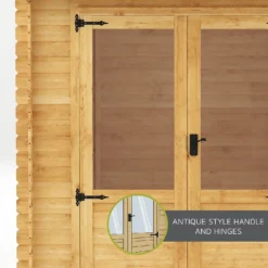 Mercia 3 X 2.4m 19mm Log Cabin 5 Mercia 3 X 2.4m 19mm Log Cabin -Keter Store 12888478 3135023719007509