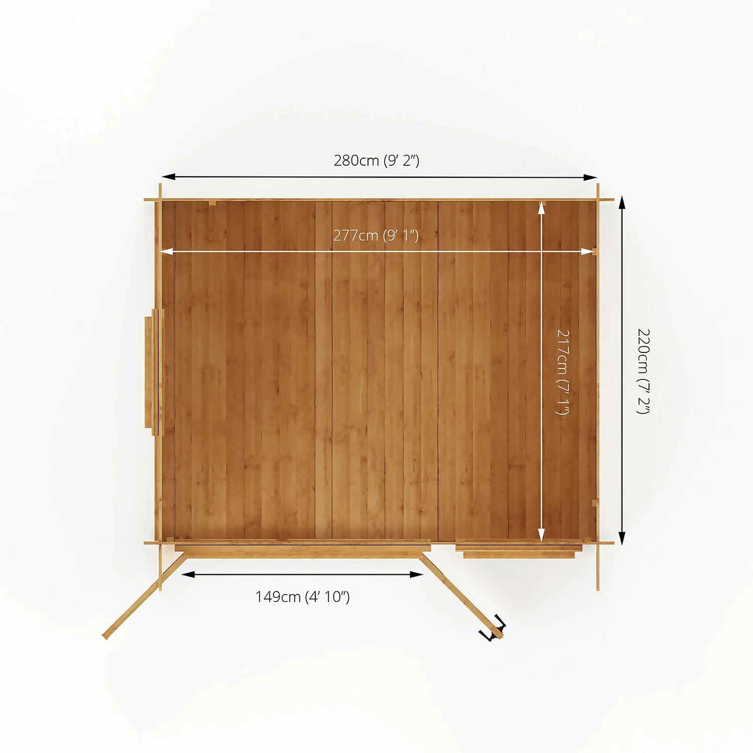 Mercia 3 x 2.4m 19mm Log Cabin Mercia 3 X 2.4m 19mm Log Cabin -Keter Store 12888478 3815023719213726