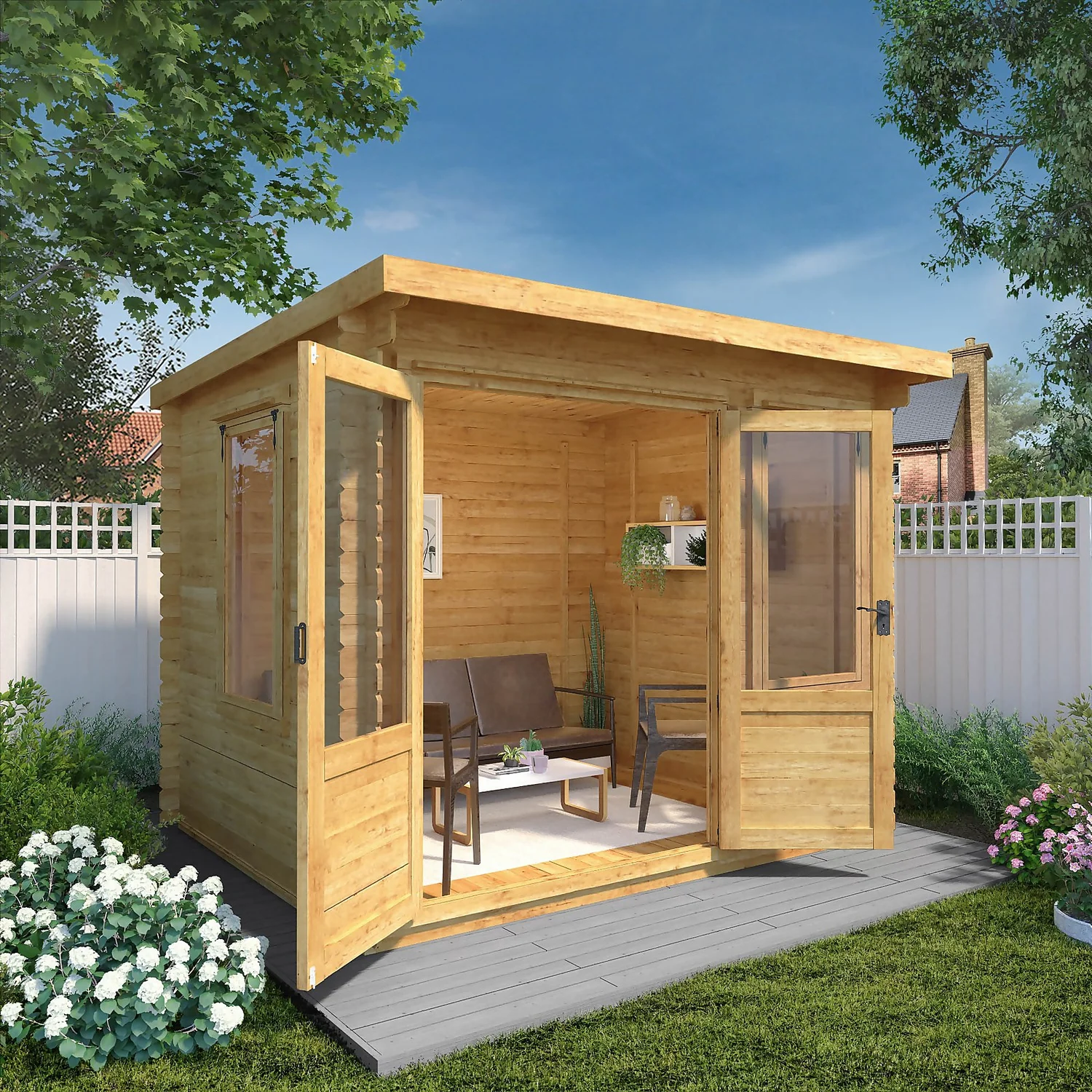 Mercia 3 x 2.4m 19mm Log Cabin Mercia 3 X 2.4m 19mm Log Cabin -Keter Store 12888478 8785023718761596