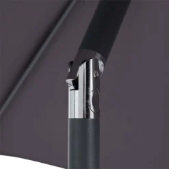 None 2.1m Crank & Tilt Parasol Dark Grey - Dia. 38mm -Keter Store 12888560 2074843674185979