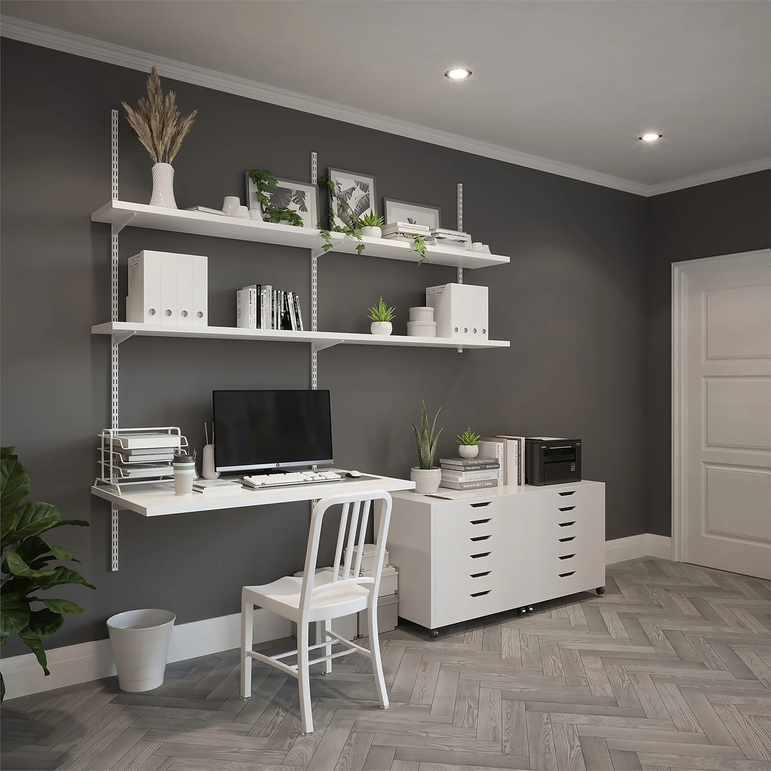 Anti-bacterial Twin Slot Shelving Kit - 1600mm White Twinslot and 120mm Brackets - White Anti-bacterial Twin Slot Shelving Kit - 1600mm White Twinslot And 120mm Brackets - White -Keter Store 12888864 1114843293254454