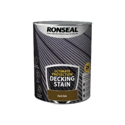 Ronseal Ultimate Protection Decking Stain Dark Oak - 5L -Keter Store 12889275 1324949798339160